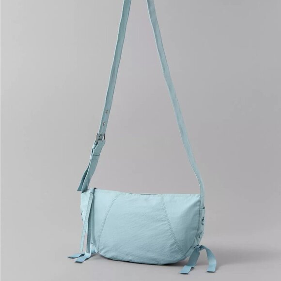 American Eagle Outfitters Handbags - American Eagle Women's Safari Mini Light Blue Slouch Bag NWOT